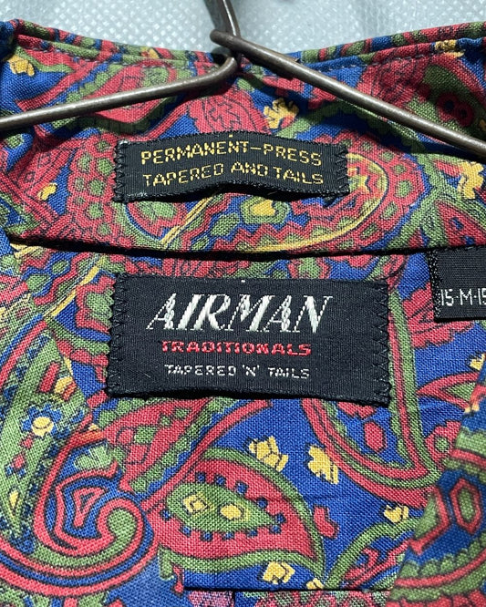 Airman Maroon Cotton Shirt For Men M