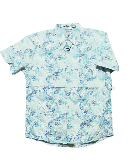 Izod Blue Cotton Shirt For Men XL