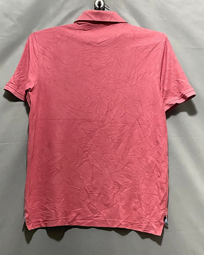 Izod Pink Cotton Polo T Shirt For Men M