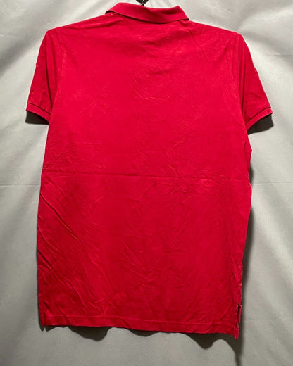 Polo U.S. Assn Red Cotton Polo T Shirt For Men Large