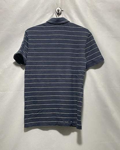H&M Blue Cotton Polo T Shirt For Men XS