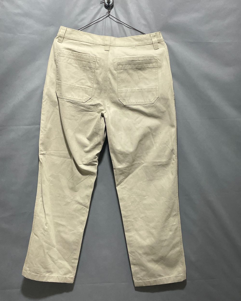 L.L.Bean Cream Cotton Dress Pant For Men L