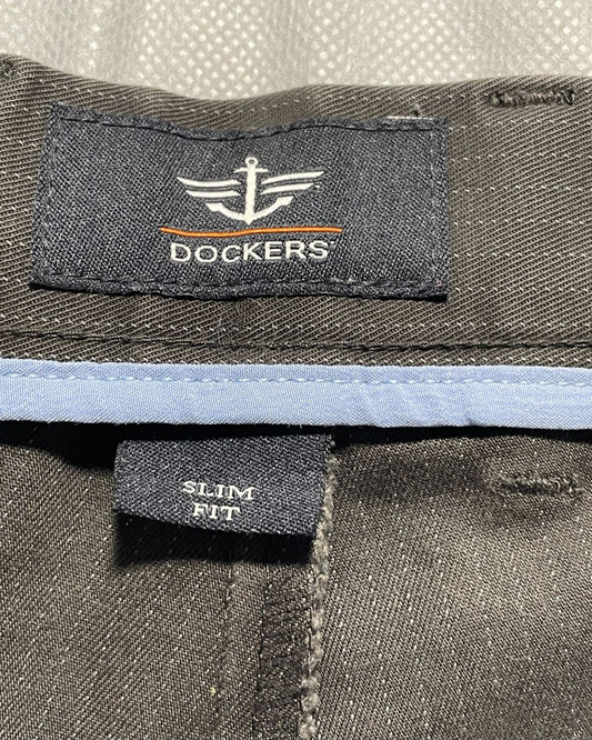 Dockers Gray Cotton Dress Pant For Men L