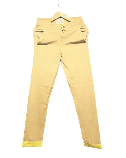 Burberry Khaki Cotton Jeans For Men S