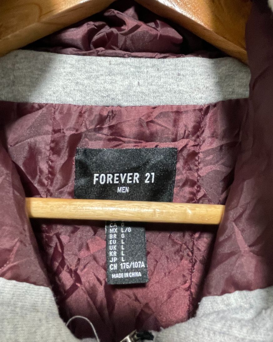 Forever 21 Maroon For Men Jacket  L
