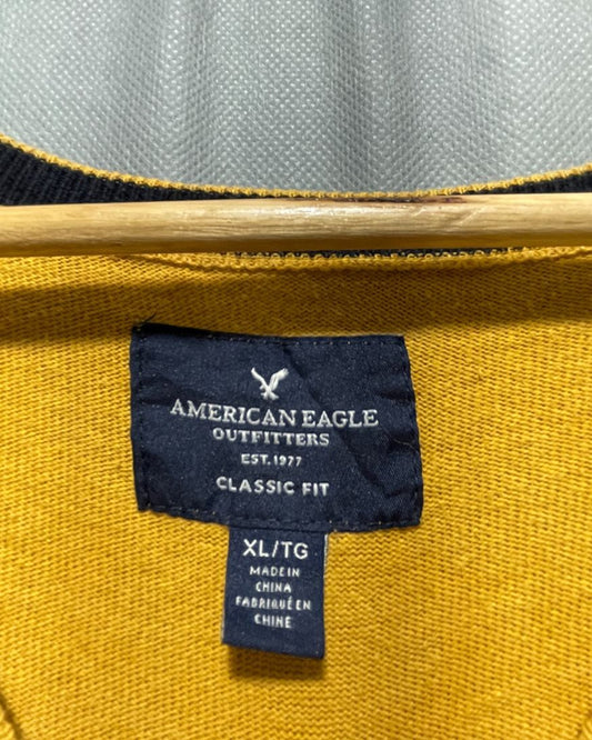 American Eagle Yellow For Men Sweater XL