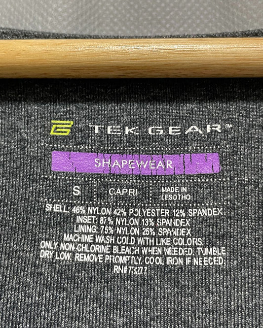 Tek Gear Gray Sport Gym Tights For Women L