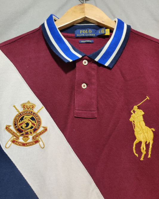 Polo Ralph Lauren Maroon Polo T Shirt For Men XL