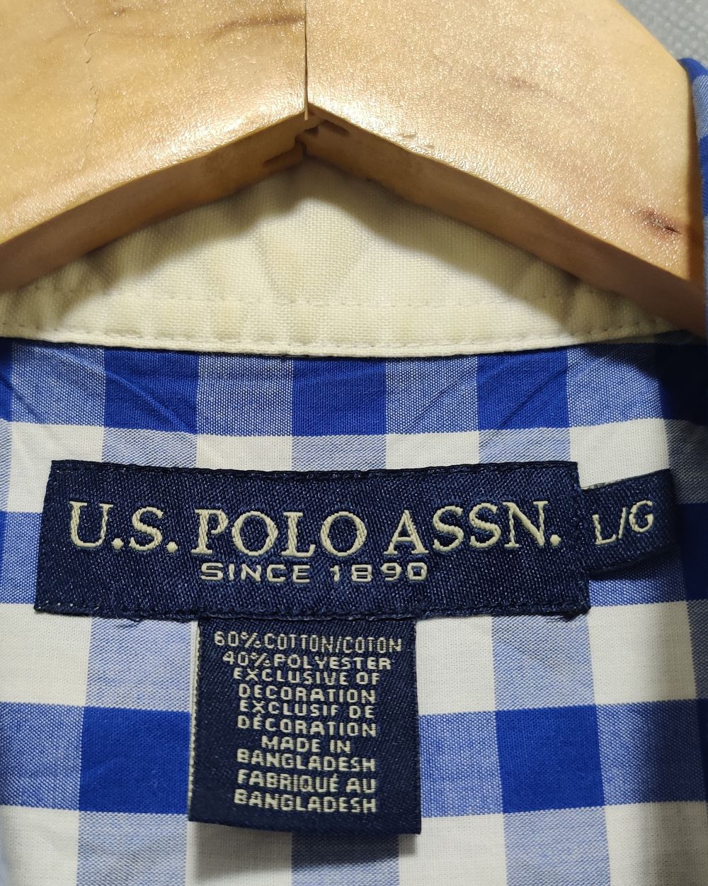 Polo U.S. Assn Blue Shirt For Men L