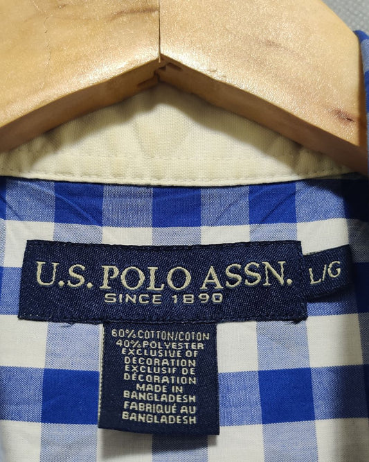 Polo U.S. Assn Blue Shirt For Men L