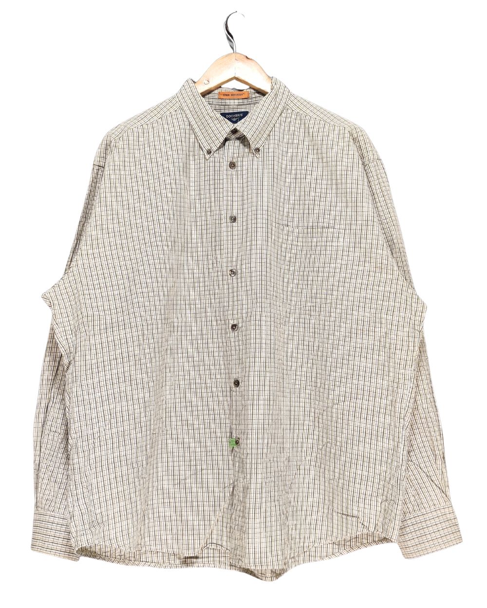 Dockers Cream Shirt For Men XL