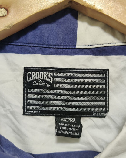 Crooks Blue Shirt For Men XL