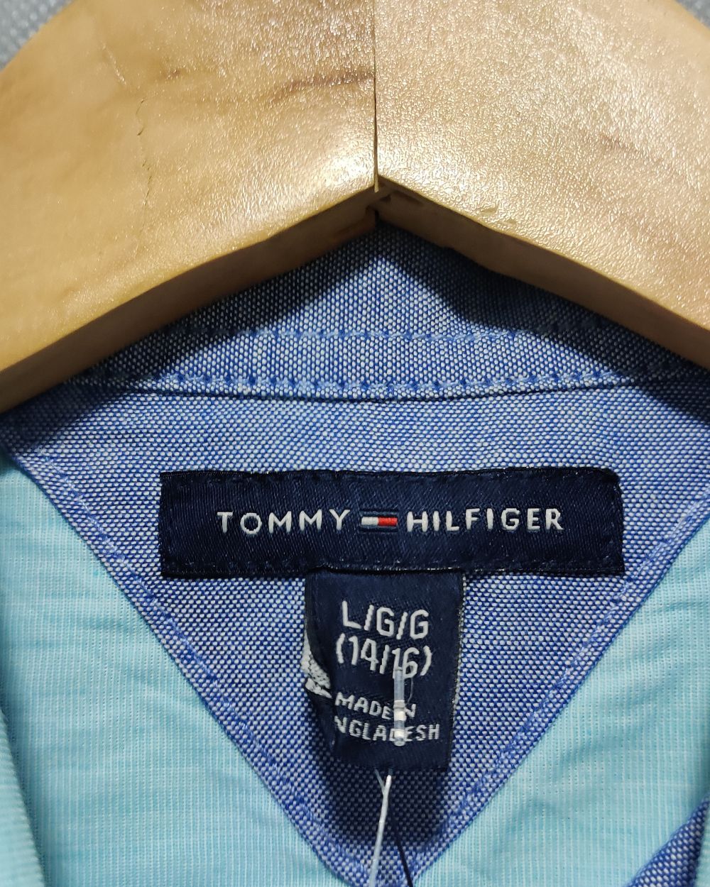 Tommy Hilfiger Blue Shirt For Boy 16 Years