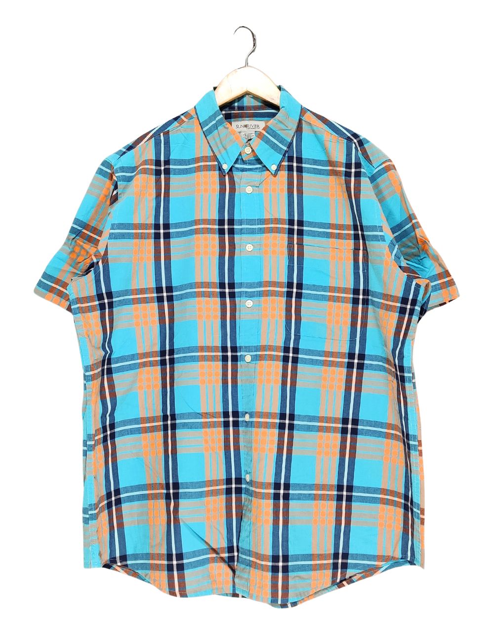 Sun River Blue Shirt For Men M