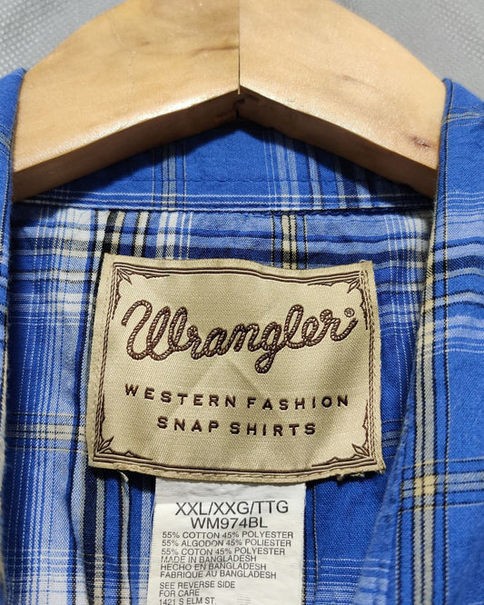 Wrangler Blue Shirt For Men XXL