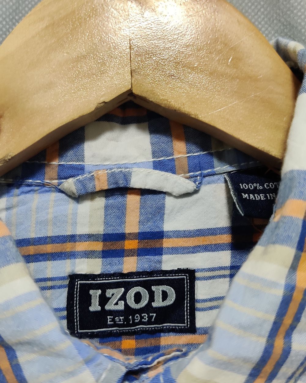 Izod Blue Shirt For Men L