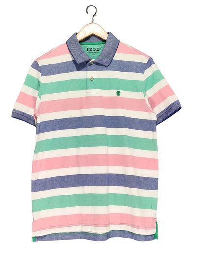 Izod Multi Cotton Polo T Shirt For Men M