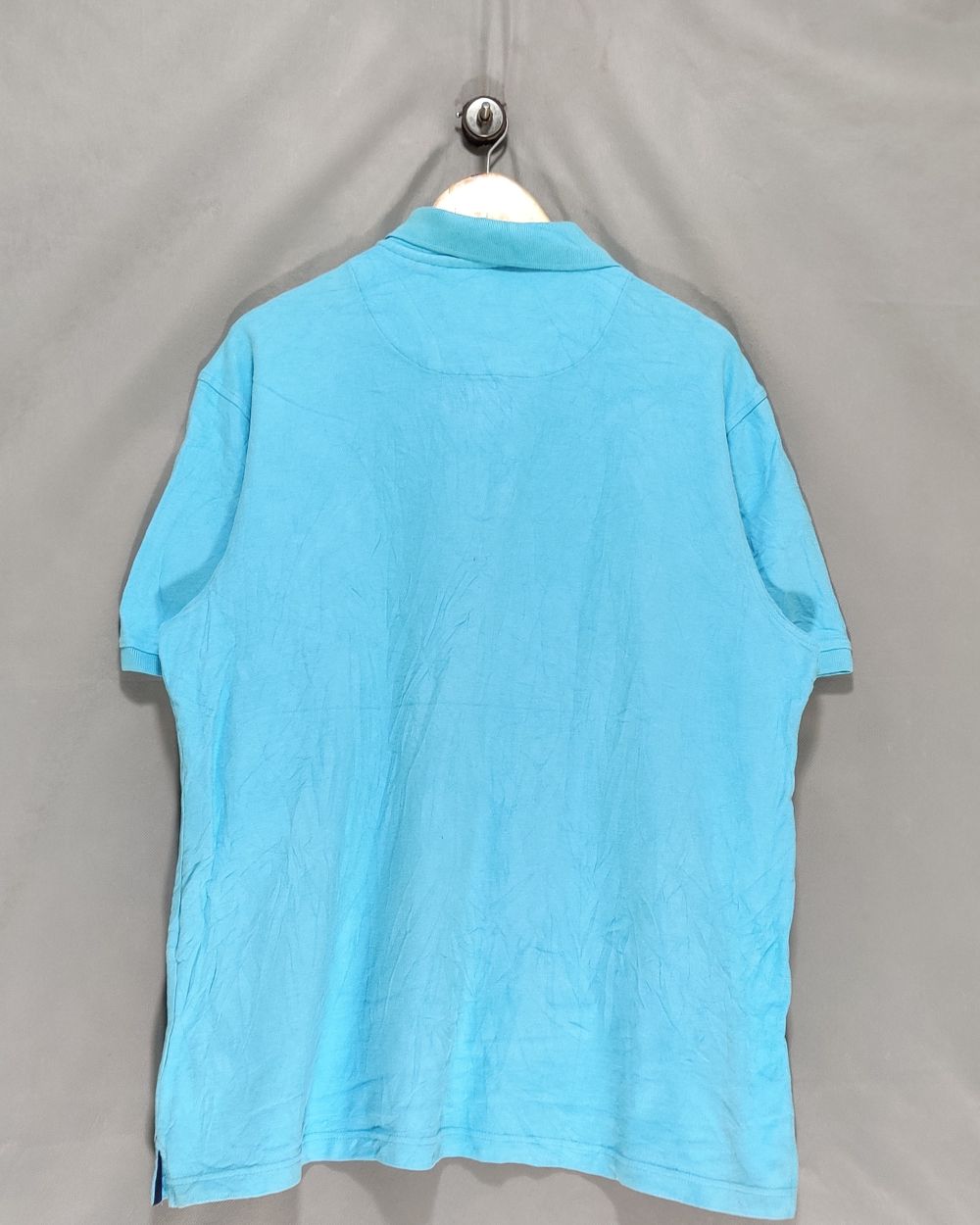 Club Room Blue Cotton Polo T Shirt For Men Large