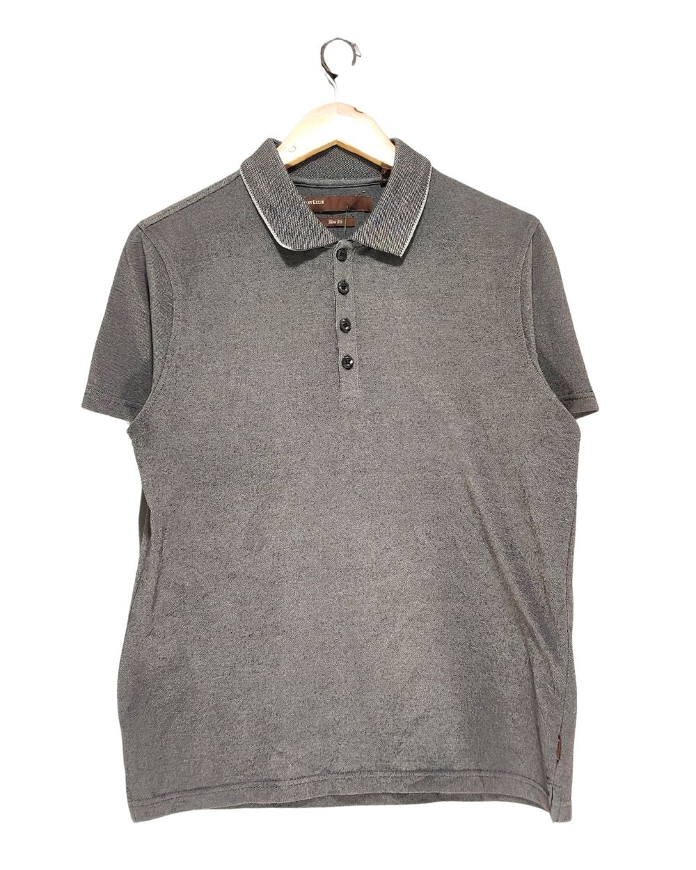 Michael Kors Gray Cotton Polo T Shirt For Men M