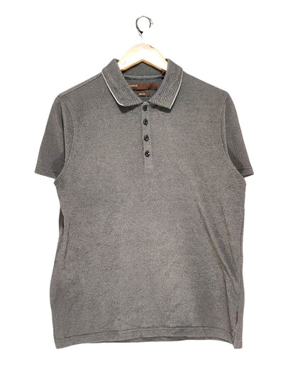 Michael Kors Gray Cotton Polo T Shirt For Men M