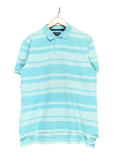 Chaps Blue Cotton Polo T Shirt For Men M