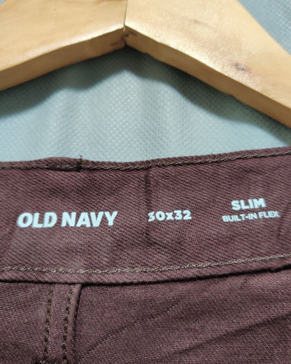 Old Navy Maroon Denim Jeans For Men M