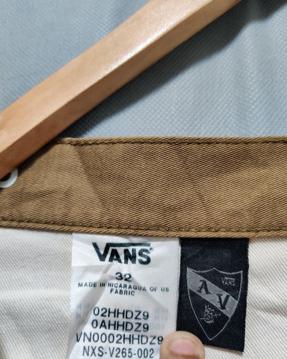 Vans Khaki Cotton Jeans For Men M