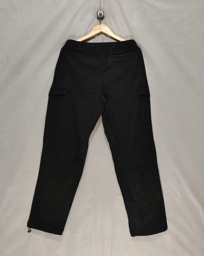 Original Use Black Cotton For Men Cargo Pant S