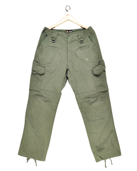 LA Police Gear Green Cotton For Men Cargo Pant M