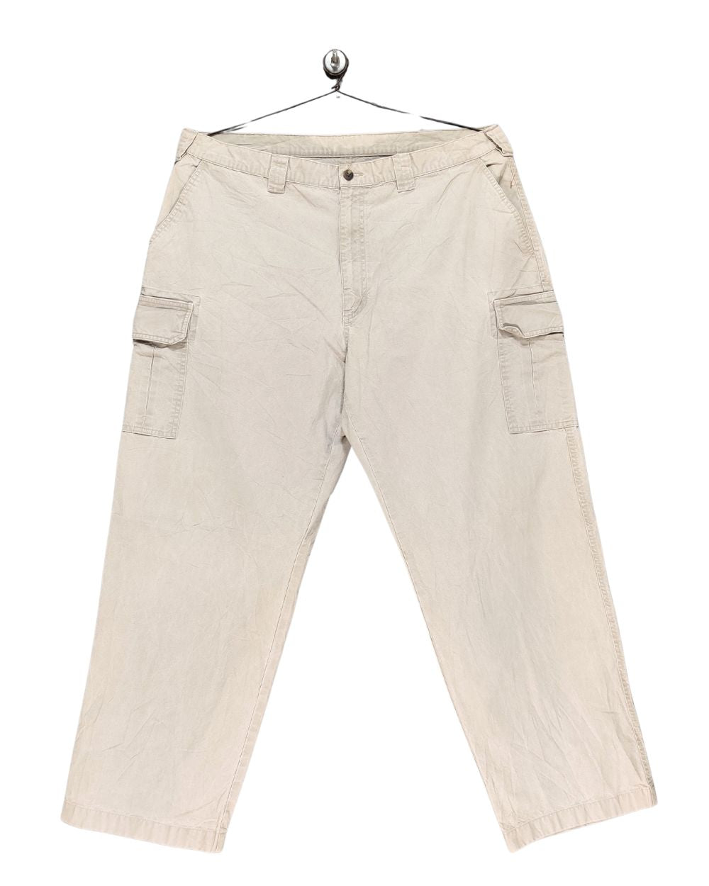 L.L.Bean Cream Cotton For Men Cargo Pant L