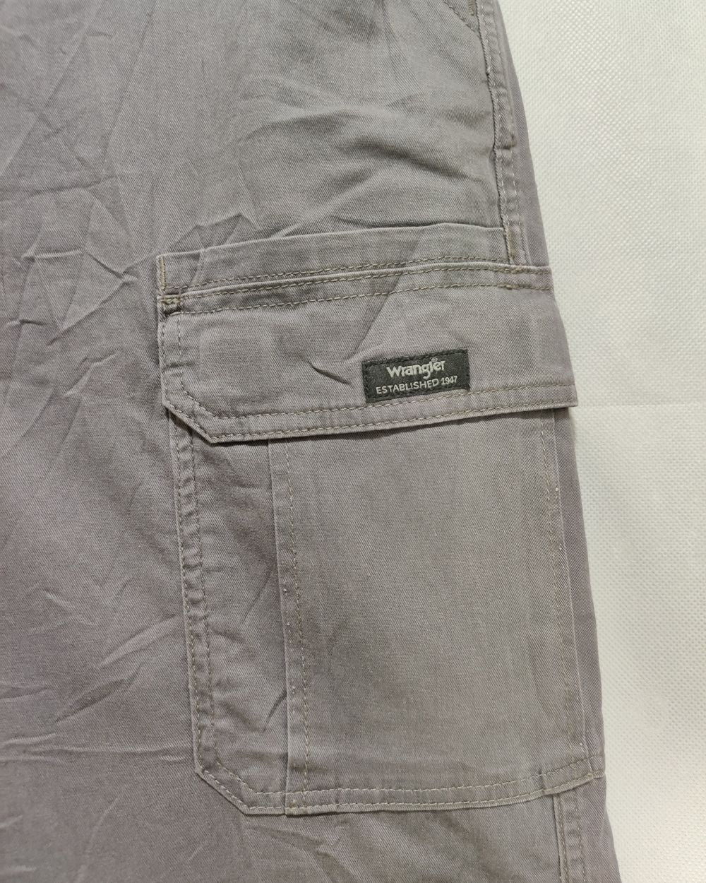 Wrangler Gray Cotton For Men Cargo Pant XL