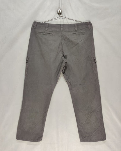 Wrangler Gray Cotton For Men Cargo Pant XL