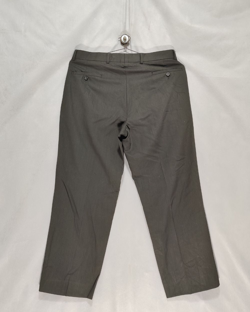 Pronto Uomo Couture Gray Cotton Dress Pant For Men L