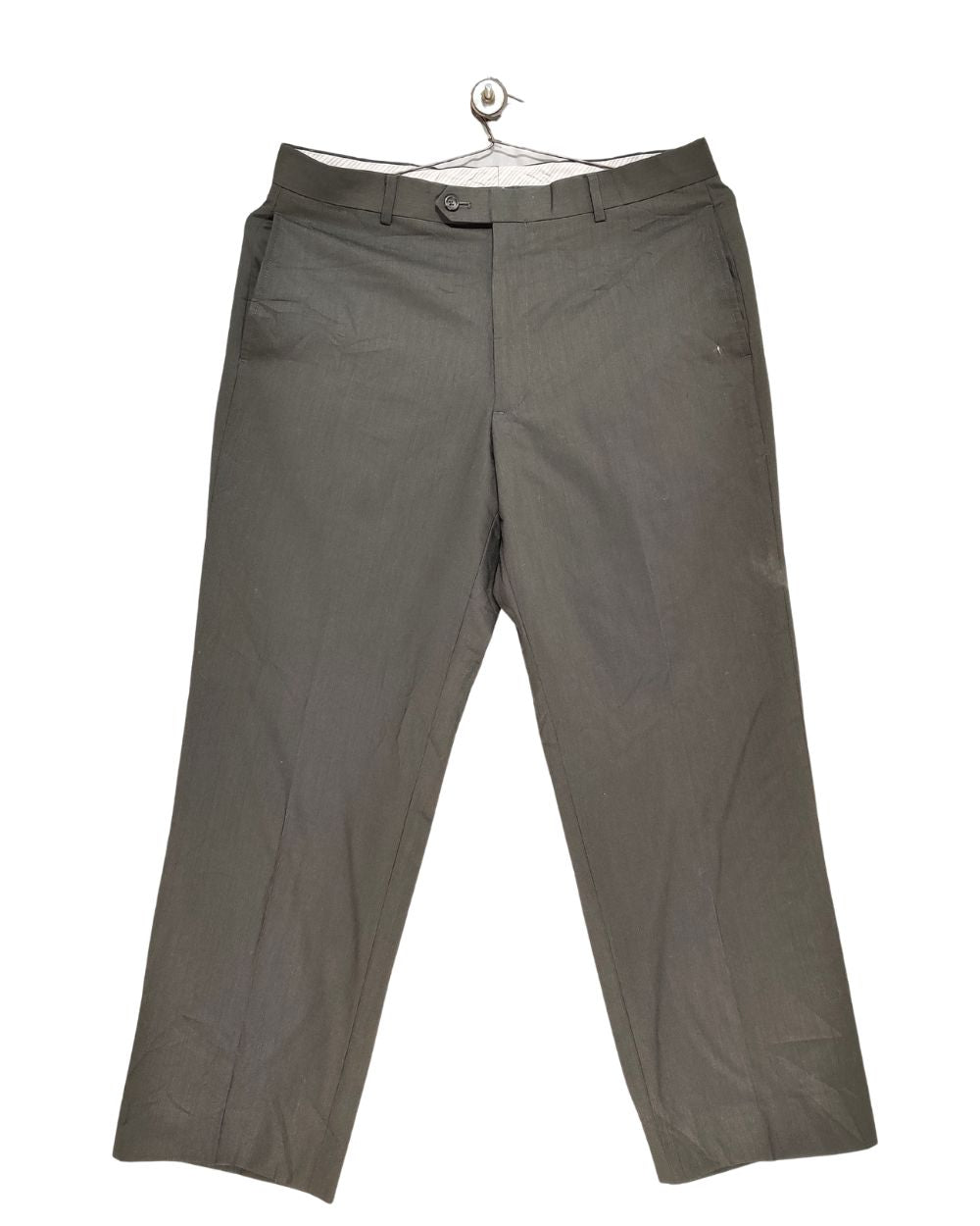 Pronto Uomo Couture Gray Cotton Dress Pant For Men L