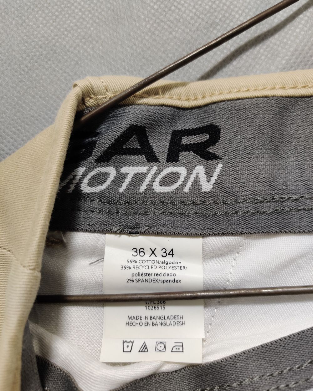 Haggar  Khaki Cotton Dress Pant For Men L