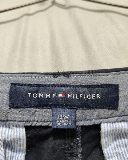 Tommy Hilfiger Blue Cotton Dress Pant For Men XL