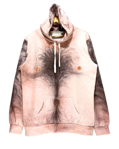 3D Print Cream For Men Hoodie L
