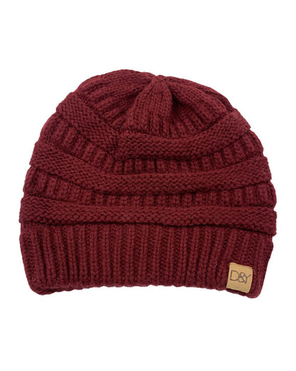 D&Y Maroon Winter Cap For Men