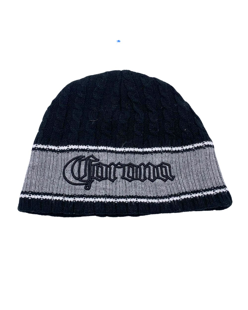 Corona Black Winter Cap For Men