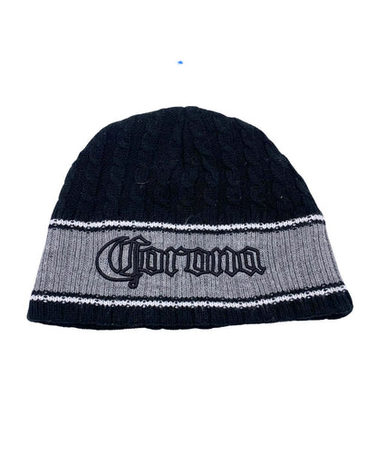 Corona Black Winter Cap For Men