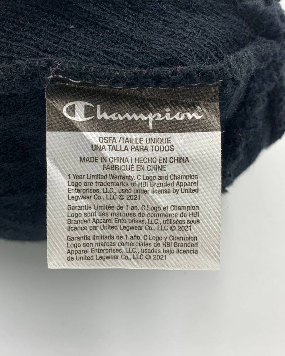 Champion Black Winter Cap For Men