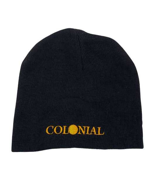 Colonial Black Winter Cap For Men