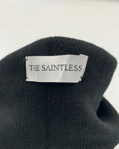 The Saintless Black Winter Cap For Men