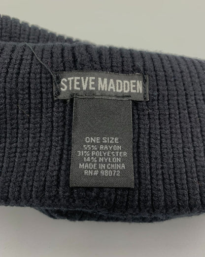 Steve Madden Black Winter Cap For Men