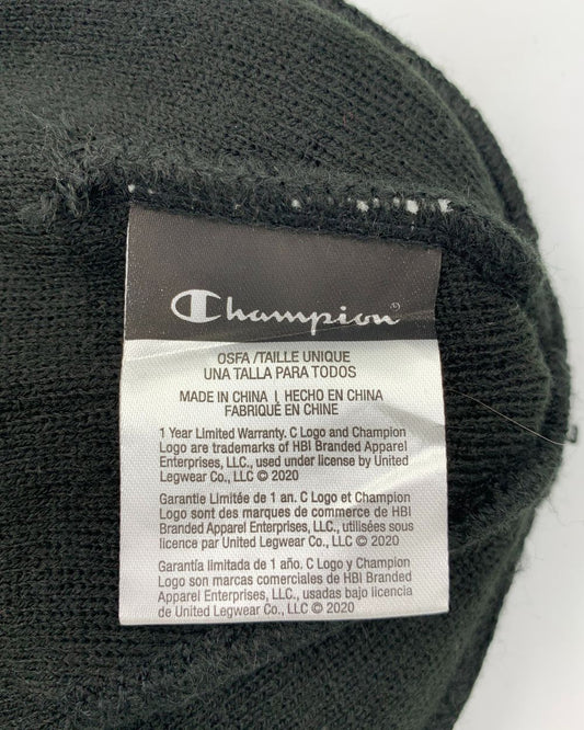 Champion Black Winter Cap For Men