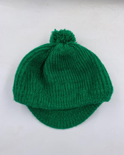Preloved Label Green Winter Cap For Women