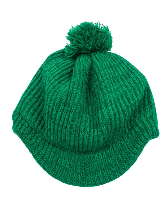 Preloved Label Green Winter Cap For Women
