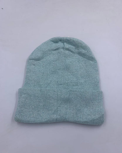 Knit Beanie Blue Winter Cap For Women