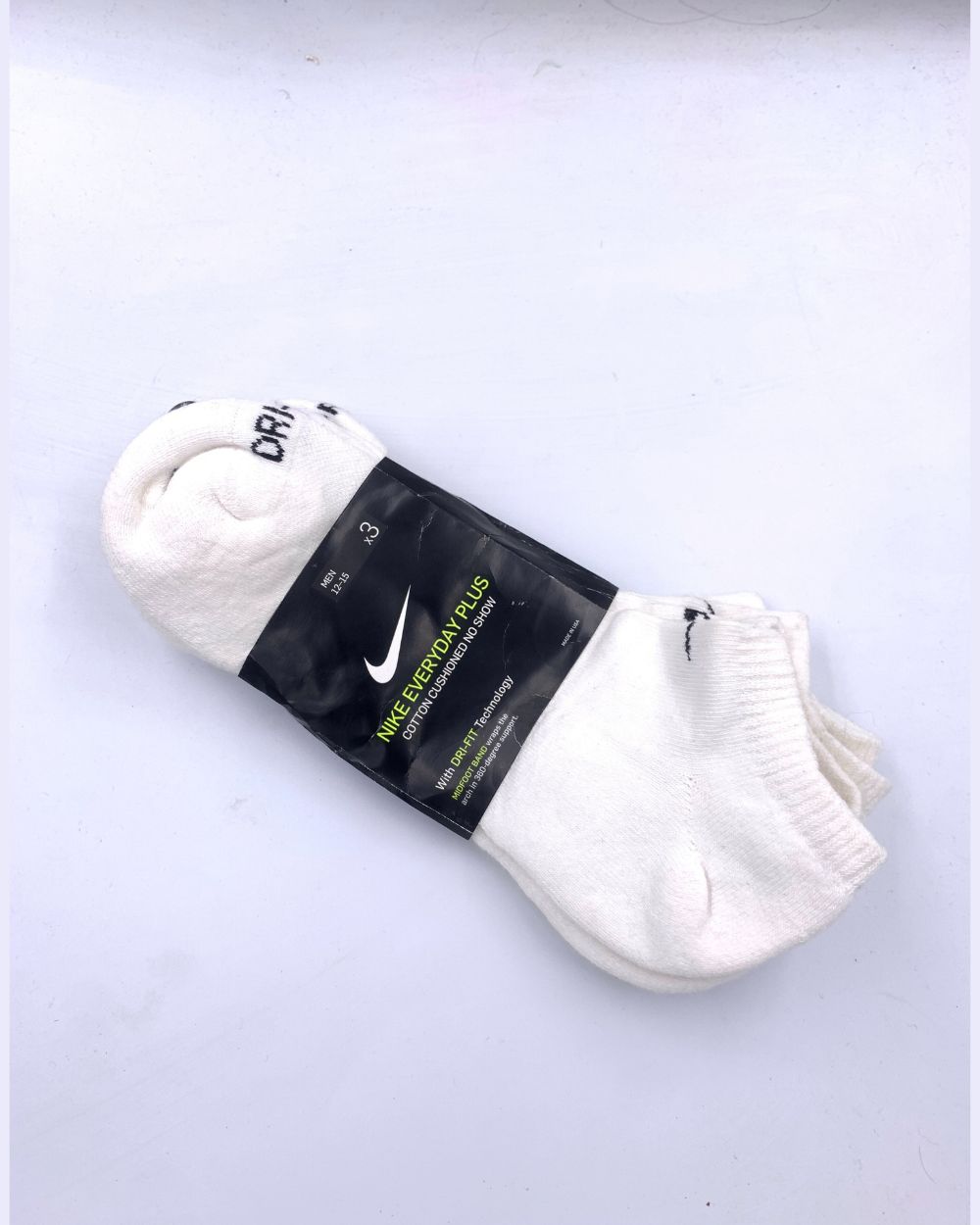 Nike White Socks 3 Pack For Unisex