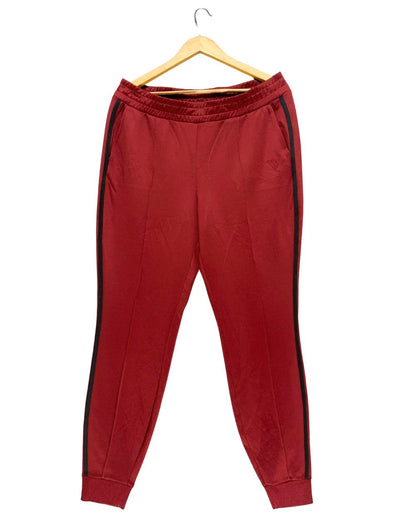 Guess Maroon Sport Winter Trouser For Men Large